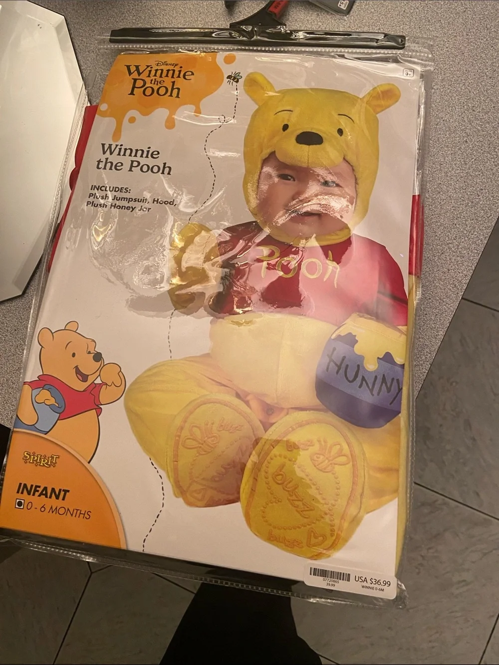 Disney Winnie the Pooh Infant Costume - Yellow & Red